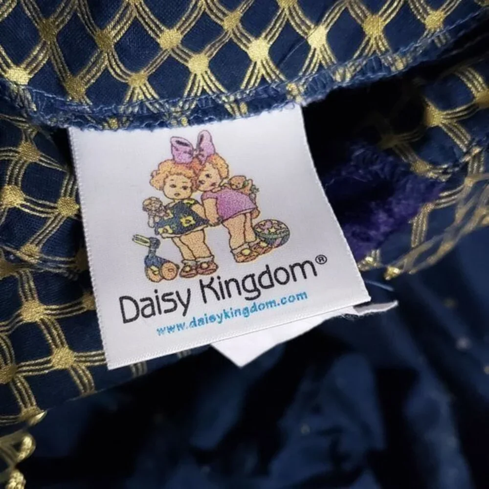 Vintage Daisy Kingdom Size 4 Velvet Tassels Windsor Dress RARE MADE IN‎ USA